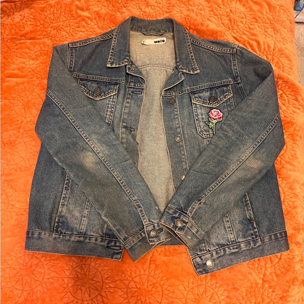 Topshop Moto Jean Denim Jacket